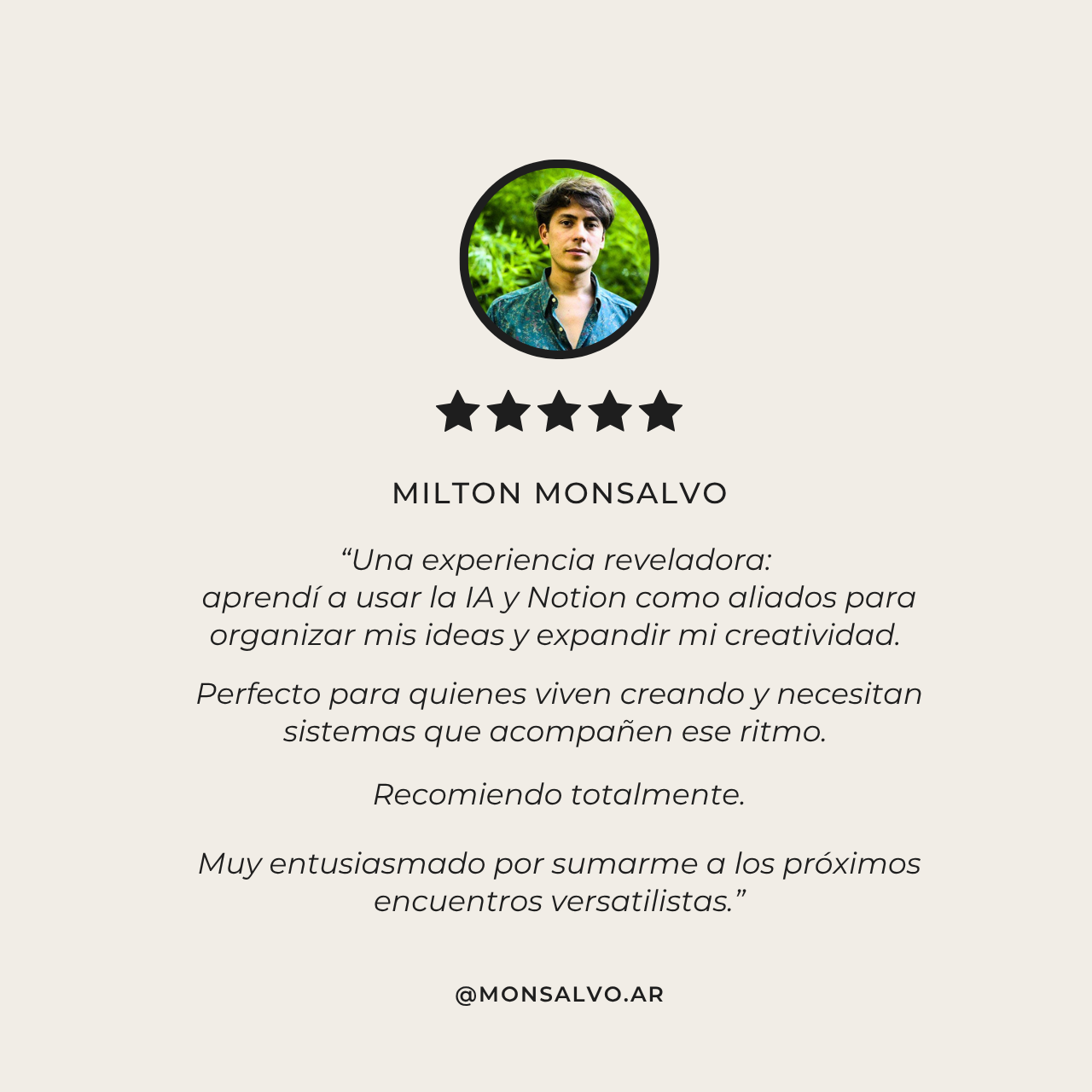 Post de Instagram Testimonio Opinión Cliente Foto Producto Elegante Beige (4)
